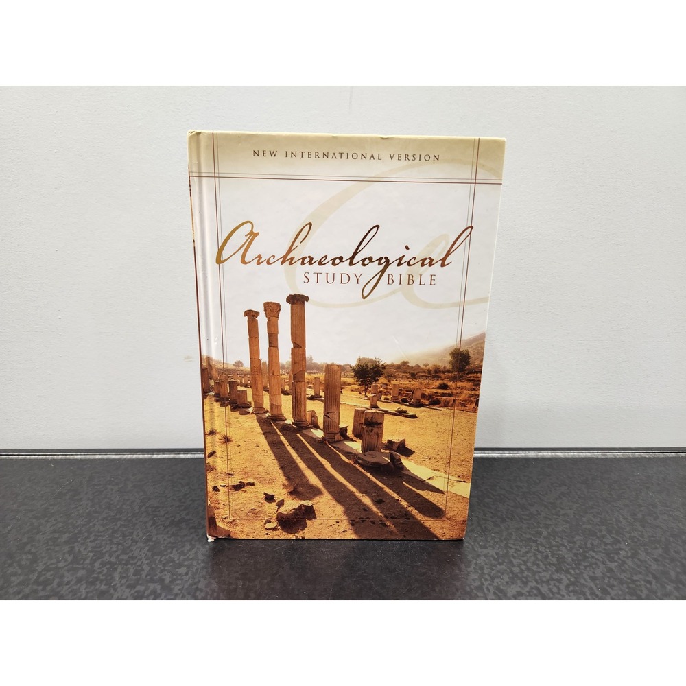 Archaeological Study Bible NIV Zondervan 2005 Hardcover w/ CD-ROM ~ Good ~ READ